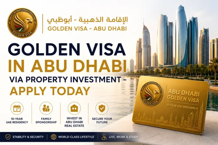 Golden Visa in Abu Dhabi via Property Investment